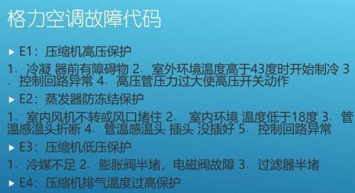 解读LG空调故障代码C4及维修方式（LG空调显示C4故障代码解析及维修技巧）